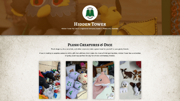 Hidden Tower website