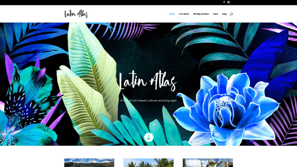 Latin Atlas travel blog website redesign WordPress